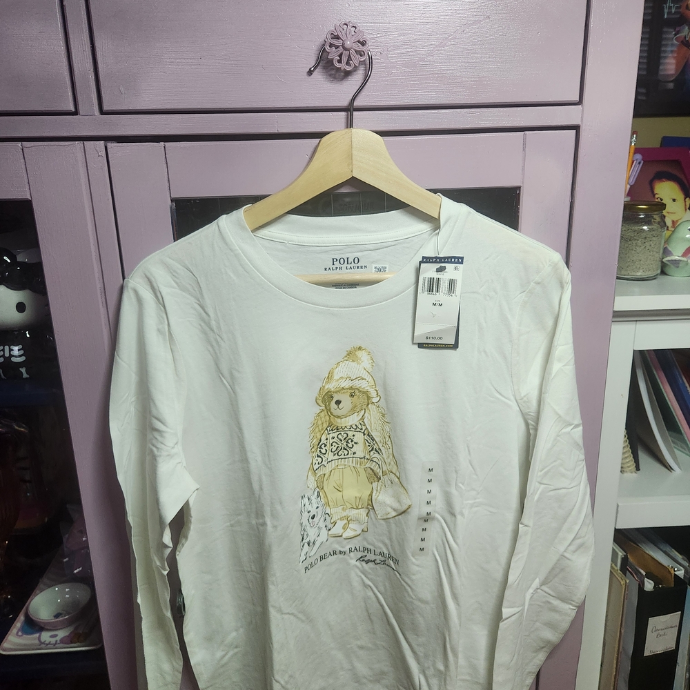 Polo by Ralph Lauren White Long Sleeve Tee